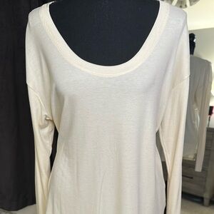 Athleta Cream Tee